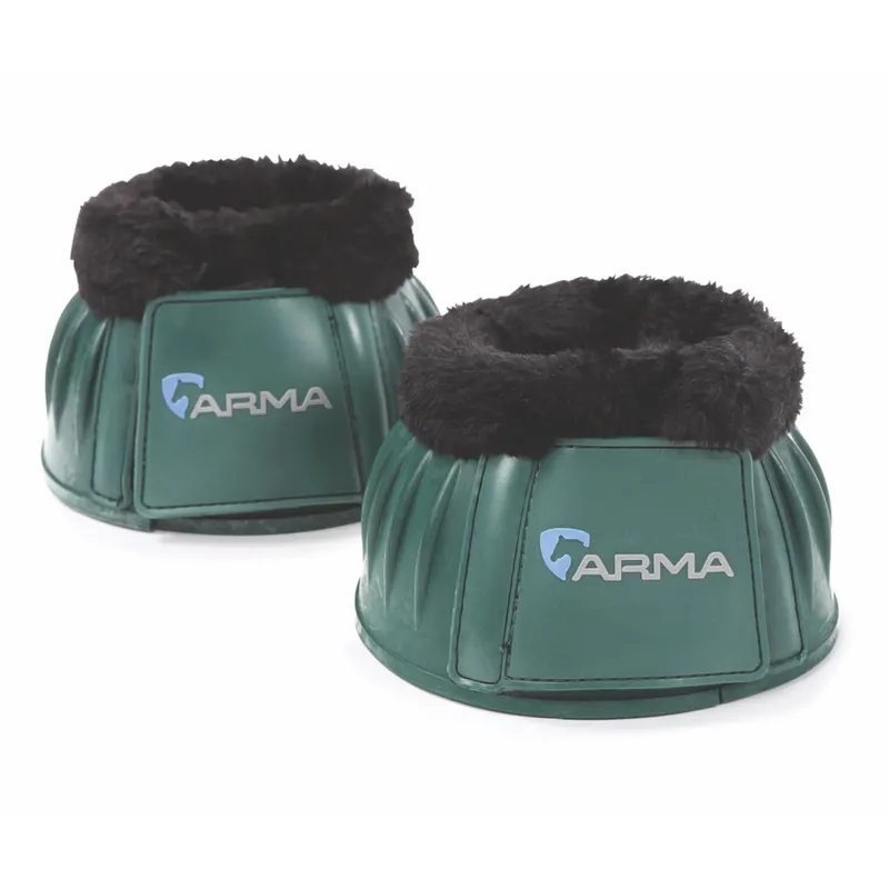 Shires ARMA Fleece Over Reach Boots in Green